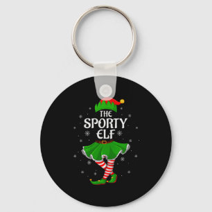 Srty Elf Christmas Family Girls Women Elf Squad Xm Keychain