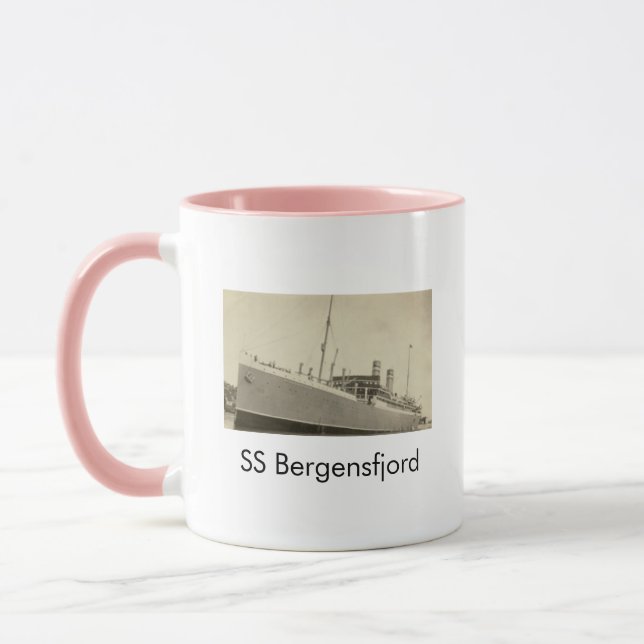 SS Bergensfjord Navire norvégien Café Mug (Gauche)