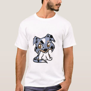 ss blue merle white and tan cartoon T-Shirt