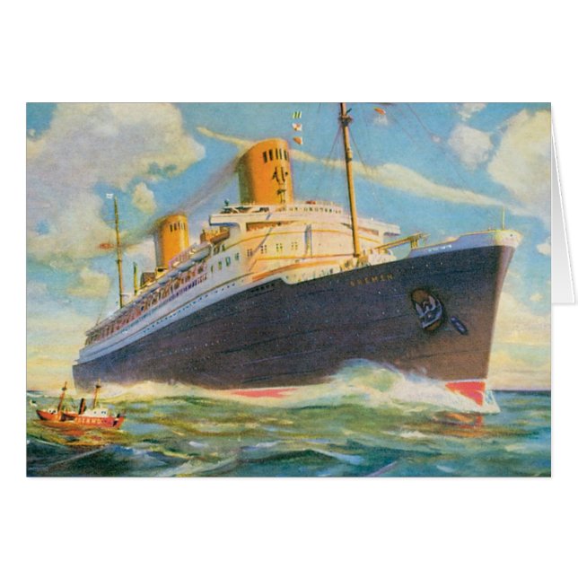 SS Bremen at Sea (Front Horizontal)