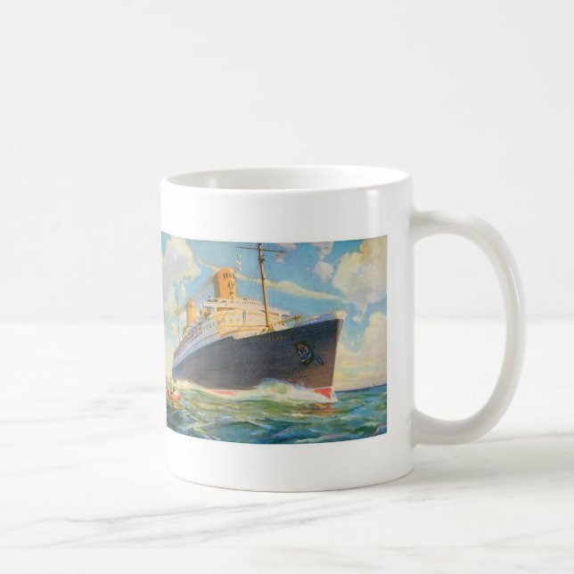 SS Bremen at Sea Coffee Mug (Right)