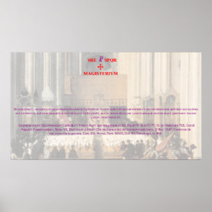 SS. Concilii Tridentini Canon XIII de Sacramentis  Poster