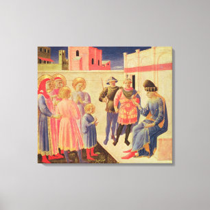 SS. Cosmas and Damian Before Diocletian Canvas Print