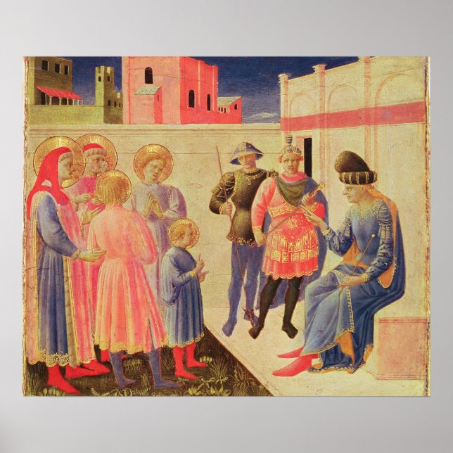 SS. Cosmas and Damian Before Diocletian Poster (Front)
