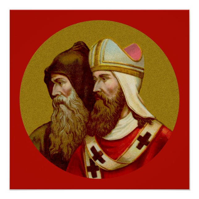 SS. Cyril & Methodius (M 001) 20"x20" Poster #1 (Devant)