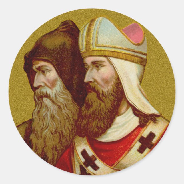 SS. Cyril & Methodius (M 001) Classic Round Sticker (Front)