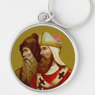 SS. Cyril & Methodius (M 001) Premium Metal Keychain