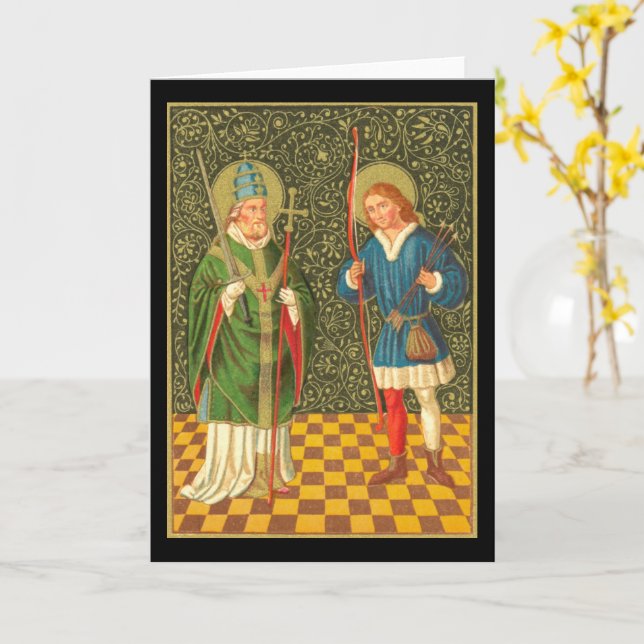 SS. Fabian & Sebastian (PA 01) Card (Yellow Flower)