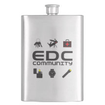 SS Flask - EDCC logo in black w/colours