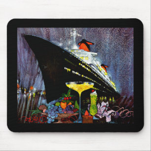 ss France with Champagne Mouse Pad