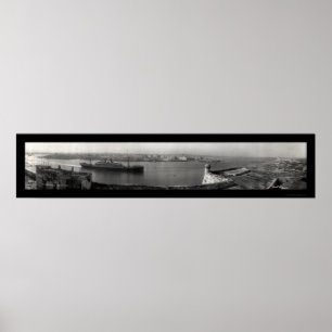 SS Hamburg Havana Photo 1911 Poster