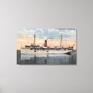 SS Indianapolis Steamer View Canvas Print