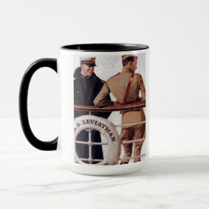 SS Leviathan, 1918 by Joseph Christian Leyendecker Mug