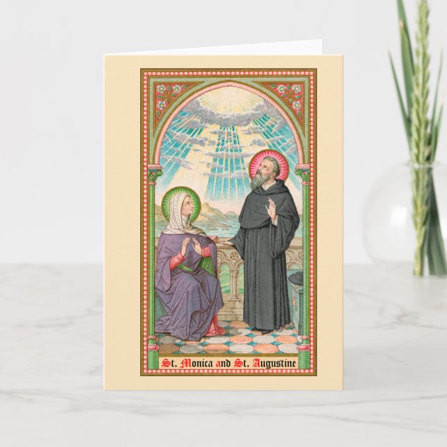 SS. Monica and Augustine at Ostia (SAU 047) Card (Front)