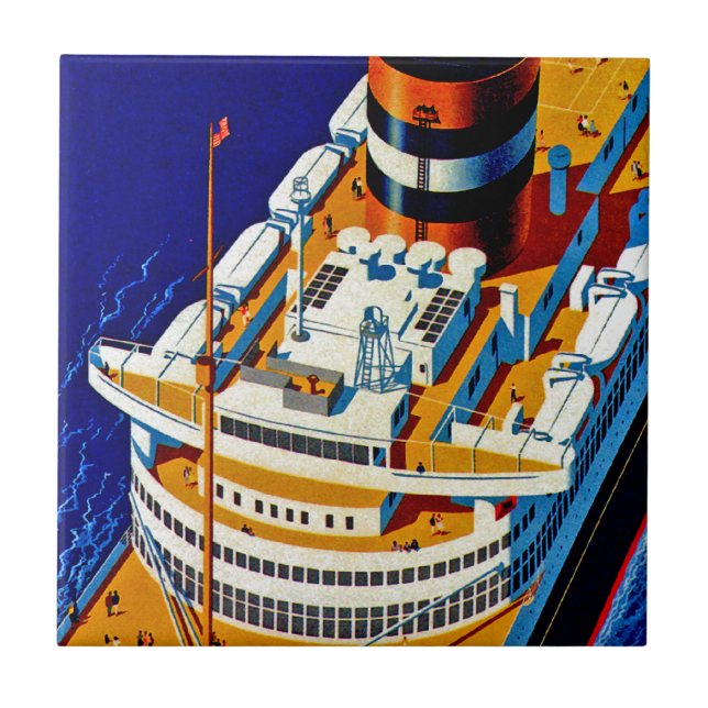SS Nieuw Amsterdam Tile (Front)