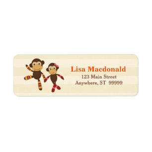 SS Noah / Noah's Ark Baby Shower Address Label