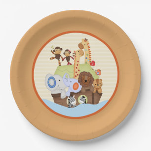 SS Noah / Noah's Ark Baby Shower Paper Plate