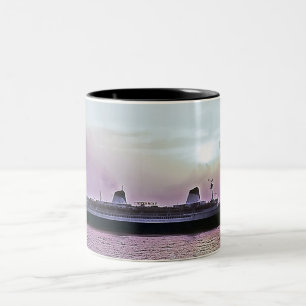 SS Norway ex SS France Two-Tone Coffee Mug