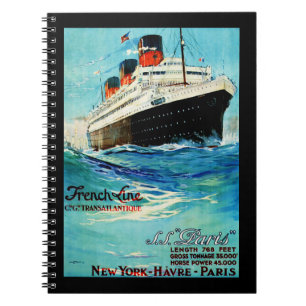 ss Paris ~ French Line Notebook