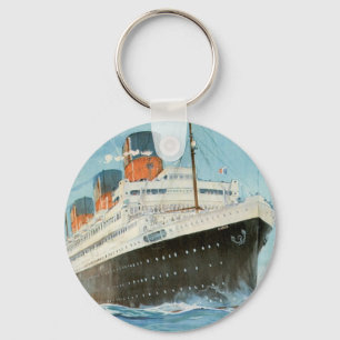 ss Paris - The French Line Keychain