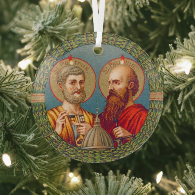SS. Peter and Paul, Apostles (JMAS 01) Glass Ornament (Insitu)