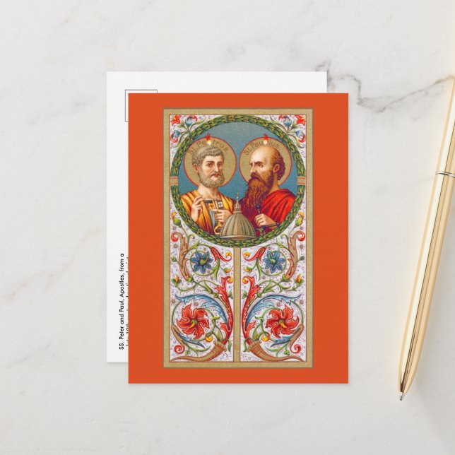 SS. Peter and Paul, Apostles (JMAS 01) Postcard (Front/Back In Situ)