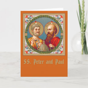SS. Peter et Paul (JMAS 01) Carte de voeux vierge