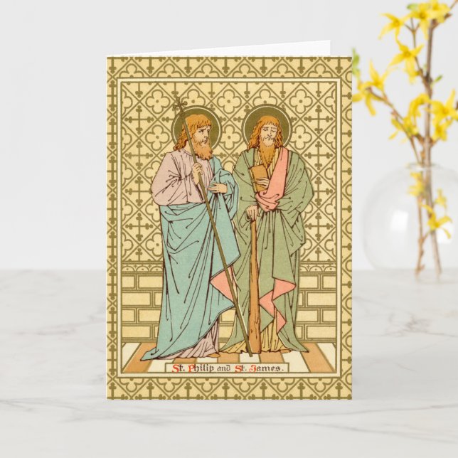 SS Philip & James the Less (RLS15) Blank Greeting Card (Yellow Flower)