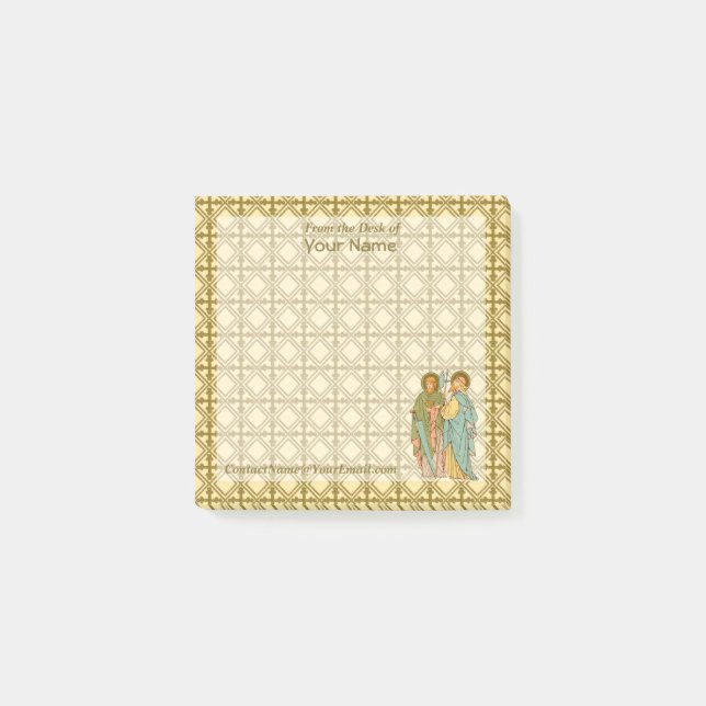 SS. Simon & Jude (RLS 16, Style 2) 3"x3" Post-it Notes (Front)