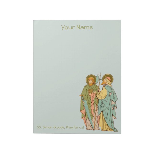 SS. Simon & Jude Thaddeus  (RLS 16) 8.5"x11" Notepad (Rotated)