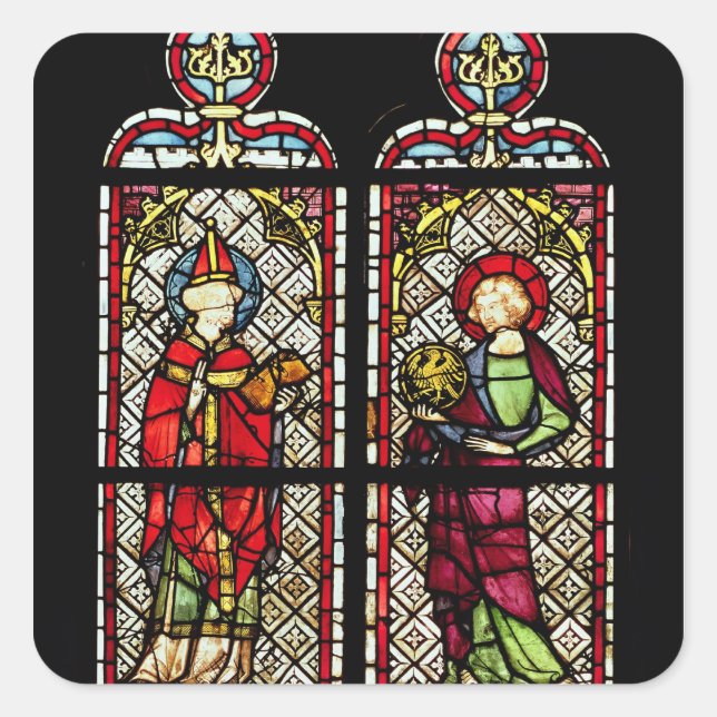 SS. Sylvester and John the Evangelist Square Sticker (Front)