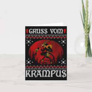 Ss Vom Krampus Christmas Evil Xmas Horror Ugly Swe Card