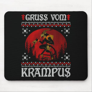 Ss Vom Krampus Christmas Evil Xmas Horror Ugly Swe Mouse Pad