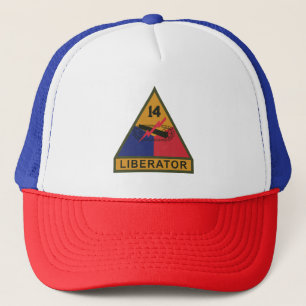 SSI - 14th Armoured Division w Name Tape Trucker Hat