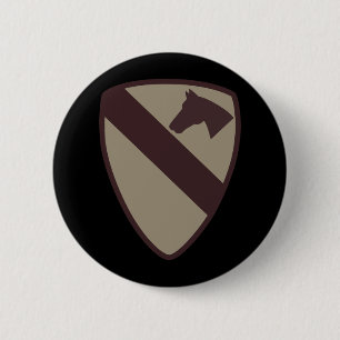 SSI - 1st Cavalry Division - Subdued Desert 2 Inch Round Button