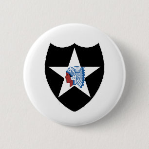 SSI - 2nd Infantry Division wo Txt 2 Inch Round Button
