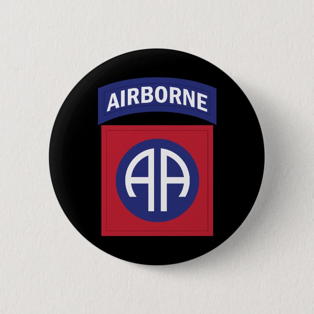SSI - 82nd Airborne Division 2 Inch Round Button (Front)