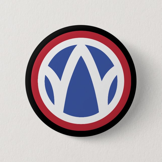 SSI - 89th Infantry Division 2 Inch Round Button (Front)