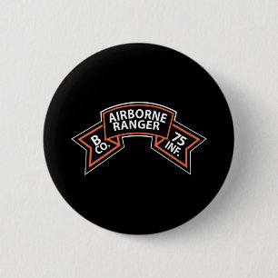 SSI - B Co 75th Infantry (Ranger) Scroll 2 Inch Round Button