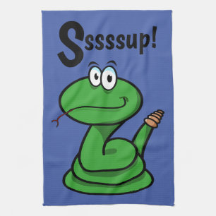 Sssssup! Snake Kitchen Towel