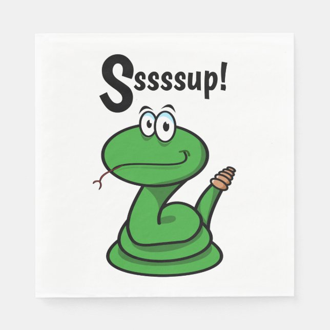 Sssssup! Snake Napkin (Front)
