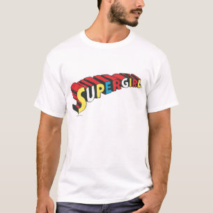 SSupergirl Colourful  Logo T-Shirt