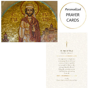 St. Abo of Tiflis Orthodox Christian Prayer Card