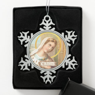 St. Adelaide, Holy Roman Empress (LT 03)  Snowflake Pewter Christmas Ornament