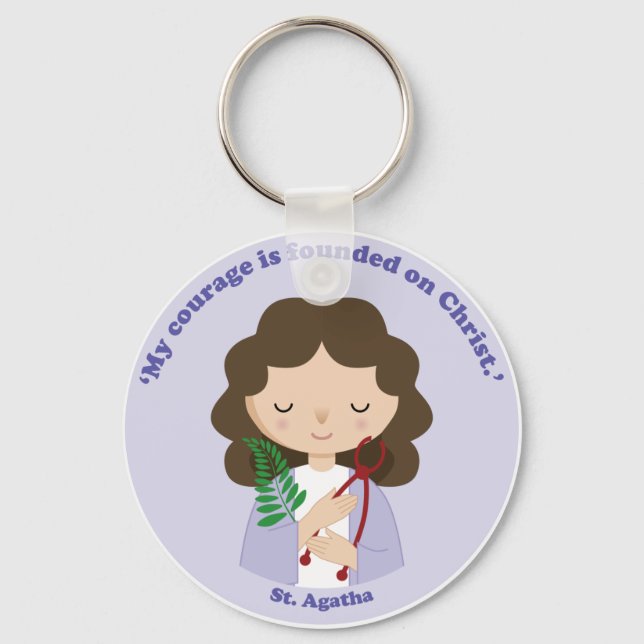 St. Agatha Keychain (Front)