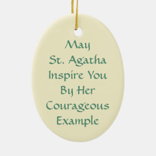 St. Agatha (M 003) Ceramic Ornament