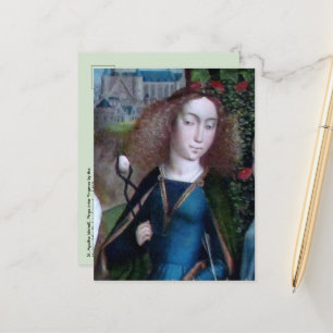 St. Agatha of Sicily (detail; M 070) Postcard