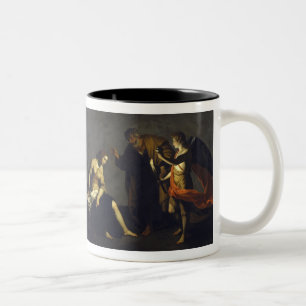 St. Agatha w/St. Peter & Angel - Alessandro Turchi Two-Tone Coffee Mug