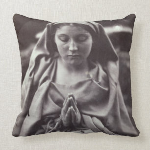 St. Agnes (albumen print) Throw Pillow