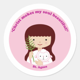 St. Agnes Classic Round Sticker